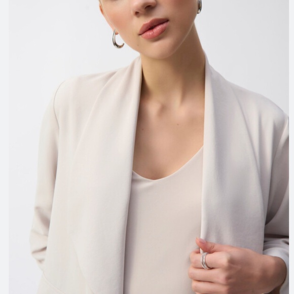 Barbara Lebek Women’s Jacket Faux Suede Bone Pockets Flowy Sz 3X - Picture 2 of 16